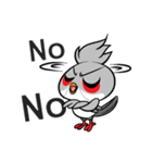Fancy Red whiskered bulbul V. Eng（個別スタンプ：3）