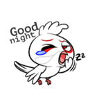 Fancy Red whiskered bulbul V. Eng（個別スタンプ：6）