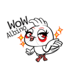 Fancy Red whiskered bulbul V. Eng（個別スタンプ：9）