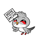 Fancy Red whiskered bulbul V. Eng（個別スタンプ：19）
