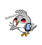 Fancy Red whiskered bulbul V. Eng（個別スタンプ：34）