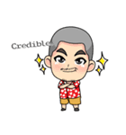 Fancy Red whiskered bulbul V. Eng（個別スタンプ：35）