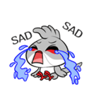 Fancy Red whiskered bulbul V. Eng（個別スタンプ：37）