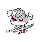 Fancy Red whiskered bulbul V. Eng（個別スタンプ：39）