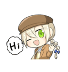 三つ編み男子の日常（個別スタンプ：9）