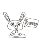きもちわるいうさぎ（個別スタンプ：16）