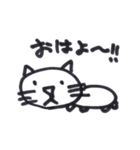 ペン画ねこ（個別スタンプ：2）
