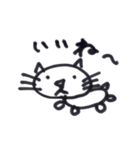 ペン画ねこ（個別スタンプ：7）