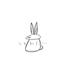 ゆるだるうさぎ（個別スタンプ：34）