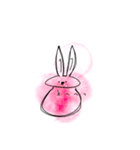 ゆるだるうさぎ（個別スタンプ：40）