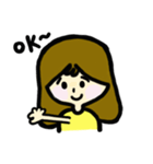 A Little woman（個別スタンプ：19）