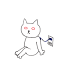 擬人化シロネコ（個別スタンプ：14）