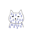 擬人化シロネコ（個別スタンプ：15）