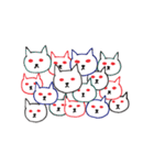 擬人化シロネコ（個別スタンプ：35）
