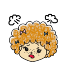 アフロっ娘ほっこり系 さーやとねずみ（個別スタンプ：2）