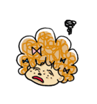 アフロっ娘ほっこり系 さーやとねずみ（個別スタンプ：4）