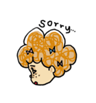 アフロっ娘ほっこり系 さーやとねずみ（個別スタンプ：8）