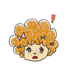 アフロっ娘ほっこり系 さーやとねずみ（個別スタンプ：11）