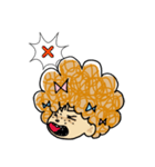 アフロっ娘ほっこり系 さーやとねずみ（個別スタンプ：15）