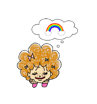 アフロっ娘ほっこり系 さーやとねずみ（個別スタンプ：16）