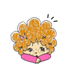 アフロっ娘ほっこり系 さーやとねずみ（個別スタンプ：17）