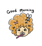 アフロっ娘ほっこり系 さーやとねずみ（個別スタンプ：36）