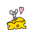 アフロっ娘ほっこり系 さーやとねずみ（個別スタンプ：39）