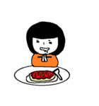 食いしん坊な女の子（個別スタンプ：14）