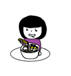 食いしん坊な女の子（個別スタンプ：16）