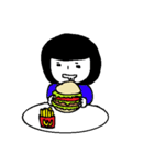 食いしん坊な女の子（個別スタンプ：19）