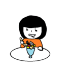 食いしん坊な女の子（個別スタンプ：20）