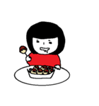 食いしん坊な女の子（個別スタンプ：22）