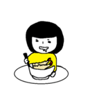 食いしん坊な女の子（個別スタンプ：28）