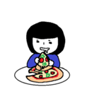 食いしん坊な女の子（個別スタンプ：29）