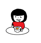 食いしん坊な女の子（個別スタンプ：34）