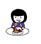 食いしん坊な女の子（個別スタンプ：36）