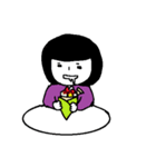 食いしん坊な女の子（個別スタンプ：37）