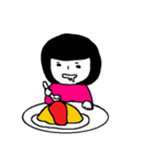 食いしん坊な女の子（個別スタンプ：40）