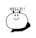 simpleパンダ（個別スタンプ：13）