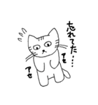 一見ポーカーフェースな猫（個別スタンプ：5）