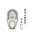 坊主頭のペンギンさん（個別スタンプ：3）