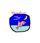ペンギンのかなちゃんとイルカ（個別スタンプ：37）