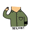 WHERE IS HIS HEAD？（個別スタンプ：20）