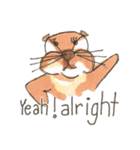 The adorable otters speak English（個別スタンプ：4）