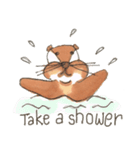 The adorable otters speak English（個別スタンプ：5）