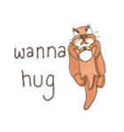 The adorable otters speak English（個別スタンプ：9）