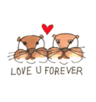 The adorable otters speak English（個別スタンプ：11）