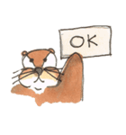 The adorable otters speak English（個別スタンプ：16）