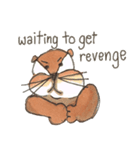 The adorable otters speak English（個別スタンプ：19）