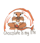 The adorable otters speak English（個別スタンプ：22）